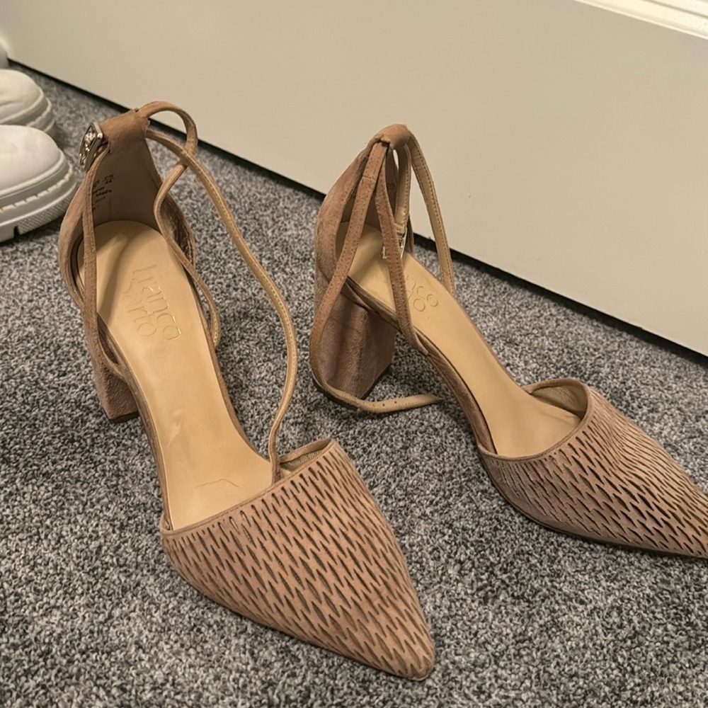 Franco Sarto suede heels